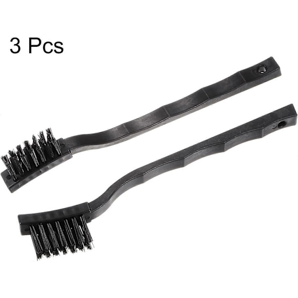 3 stk. Antistatiske Rengøringsbørster 16x30mm PV Plastik Ledende Børstehår Antistatisk ESD Børste til Rengøring af PCB Laptop Tastatur Blæser