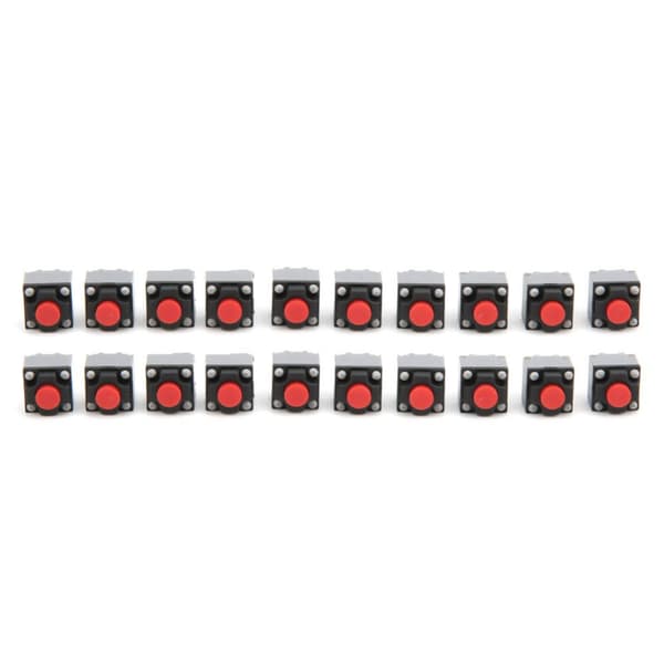Vedenpitävä mikrokytkin - 20 kpl 6x6x7.3mm