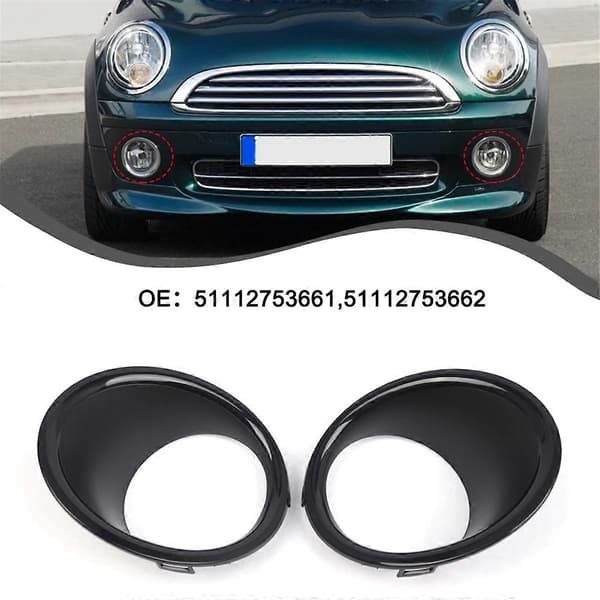 51112753661 51112753662 Front Tåkelys Side Ring Deksel Tåkelysramme Bil for Mini R55 R56 R57