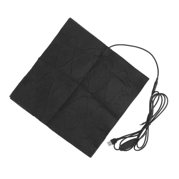 Varmepude 30x30cm Justerbar Temperatur Hurtig Opvarmning Foldbar USB DC 5V til Hjemmekontor