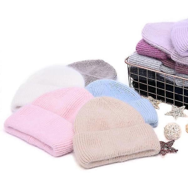 Cashmere-luer for kvinner, høstlue i ull