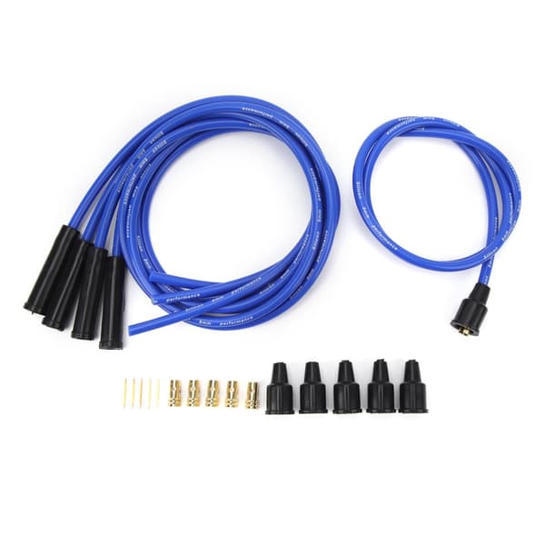 High Performance 8mm Ignition Cable - 1m Length, Perfect for 4-Cylinder Classic Cars (Blue)