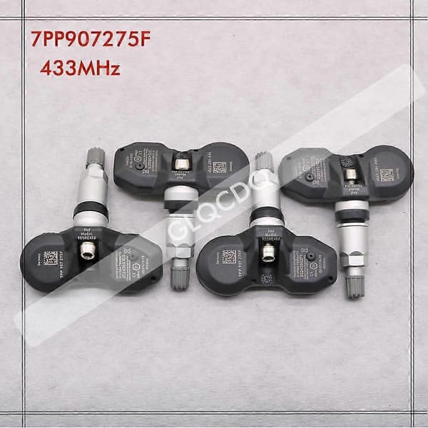 4x DÆKTRYKSSENSOR TIL 2009 2010 2011 2012 2013 PORSCHE PANAMERA 970 433MHz TPMS SENSOR DÆKTRYKSOVERVÅGNING 7PP907275F