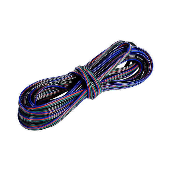 4-PIN RGB Forlengelseskabel for 3528/5050 RGB LED-stripe Lys Engros (10M)