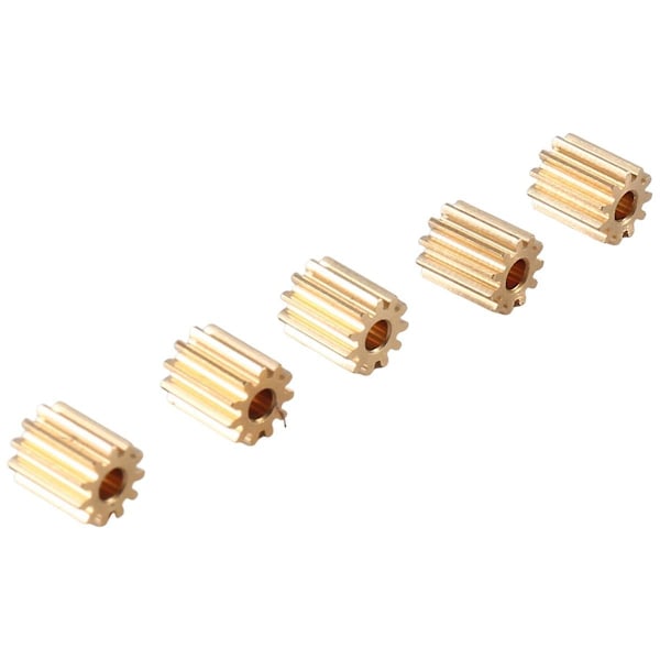 5 stk Messing 11T Pinjongir Motor Gir for TRX4M 1/18 RC Crawler Bil Oppgraderingsdeler