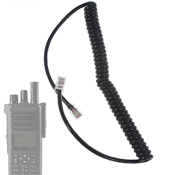 Tjock Mikrofonkabel för Icom HM-151 IC-7000 IC-7100 OPC-1153 HM-98 HM-133 - Passar Perfekt och Lätt att Installera