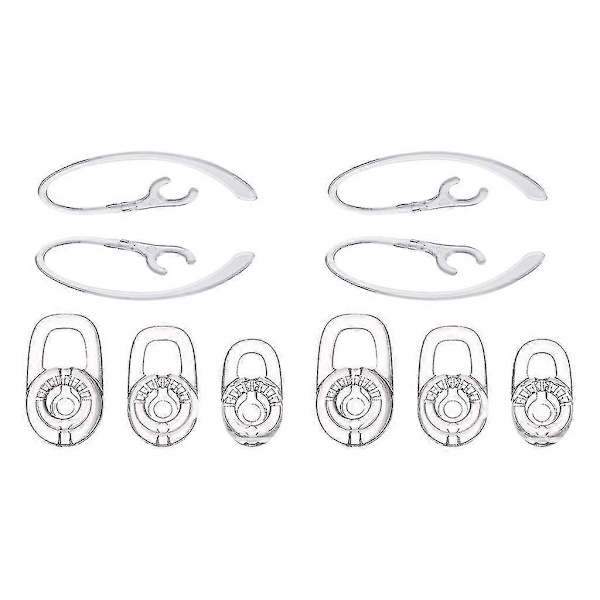 10x Silikonørepropper med 360 graders roterende ørekrok for Plantronics M70