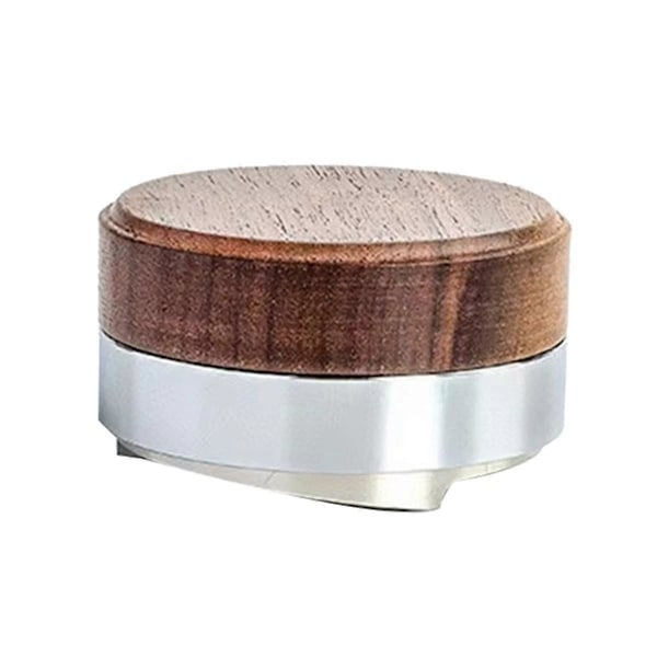 58,5 mm Kaffe Tamper Kaffe Fordeler Værktøj Valnød Cover Espresso Leveler Passer til Portafilter Esp