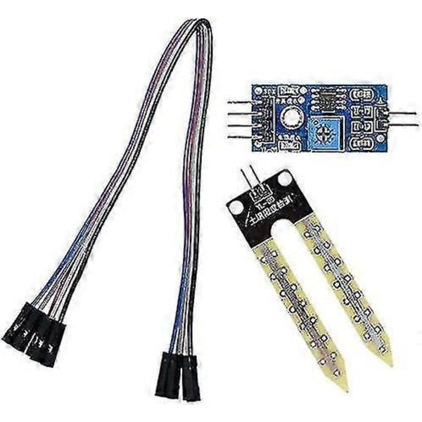 5 st jordfuktighetsmätare fuktighetsdetektering vattensensor modul Yl-69 sensor och Hc-38 modul för Arduino