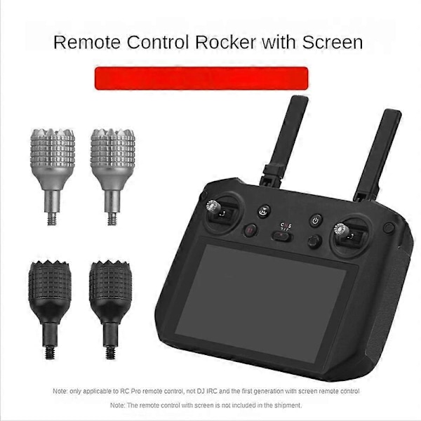 1 Par med skärmfjärrkontrolljoysticks kan förvaras för DJI RC Pro MAVIC 3 Classic MINI 3 Pro Tillbehör Silver