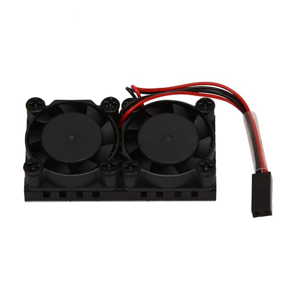 Dubbelfläkt med kylfläns Ultimate Double Cooling Fans Cooler för Model B 4B/3B+