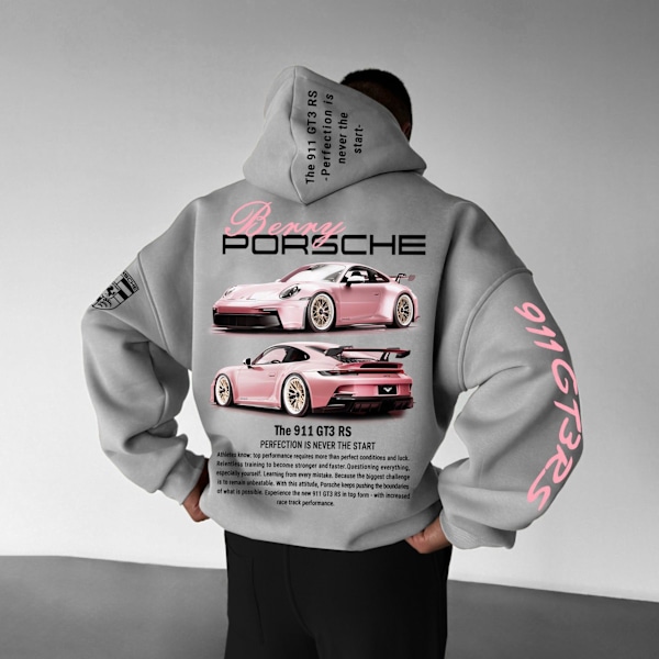 Porsche 911 Hoodie Biltryck Hoodie Unisex