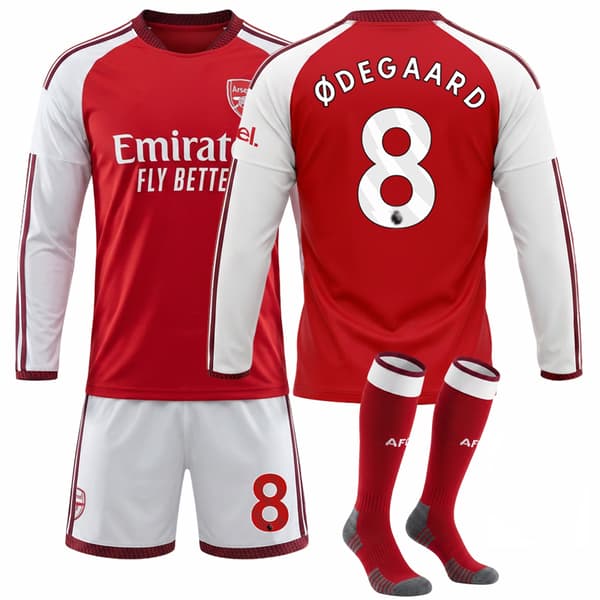 2026-2027 Arsenal Hem Långärmad Fotbollströja Nr.8 Ødegaard 28