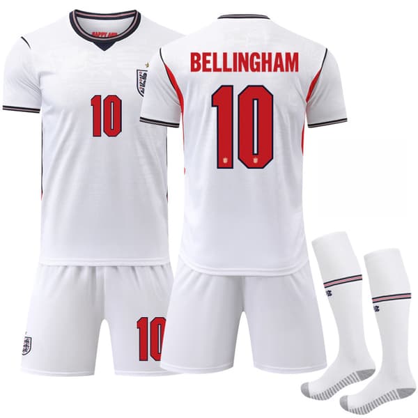 VM 2026 England Hjemmefodboldtrøje nr. 10 Bellingham 28
