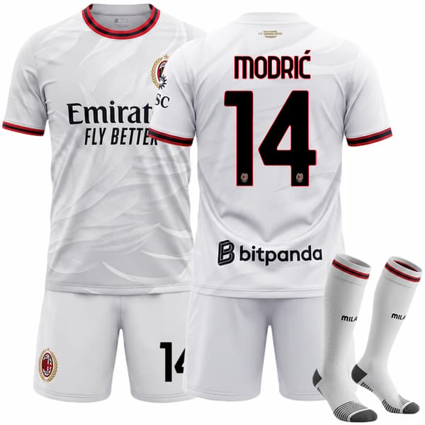 2026-2027 AC Milan bortedrakt for barn nr. 14 Modric 22