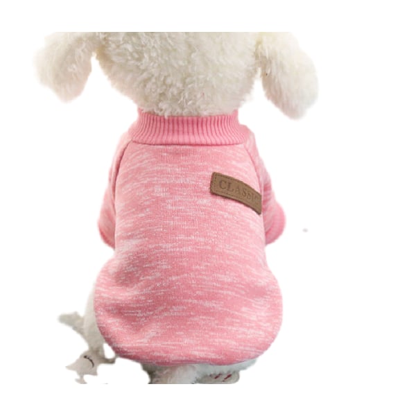 kläder stickad valp hund jumper tröja för små hundar katt katt Skrikrosa M  2e6d | Skrikrosa | M | Fyndiq