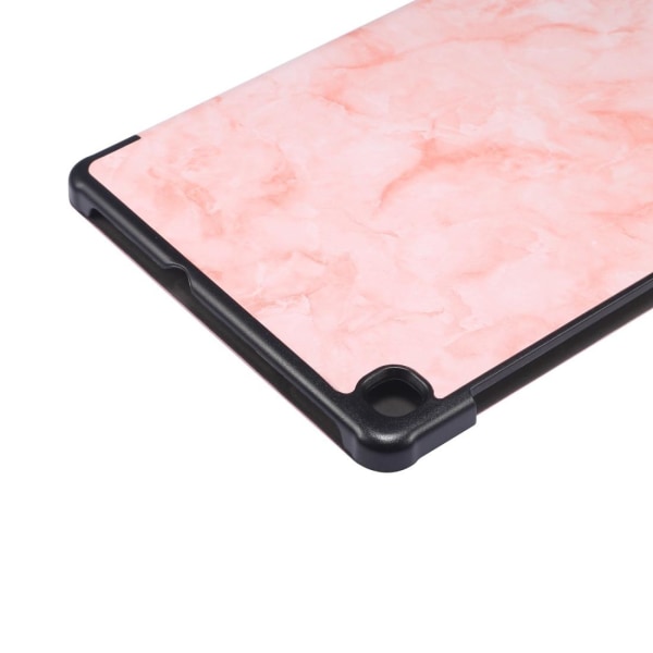 Fodral för Galaxy Tab S6 Lite P610/P615 med rosa marmormönster Rosa marmormönster