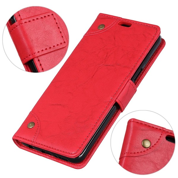 Plånboksfodral för Galaxy S9 - Röd marmormönster Röd
