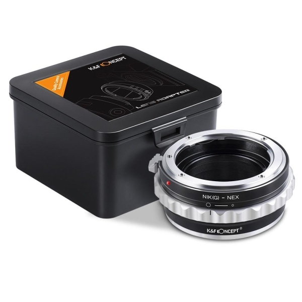 K&F Objektivadapter till Nikon G objektiv för Sony E kamerahus
