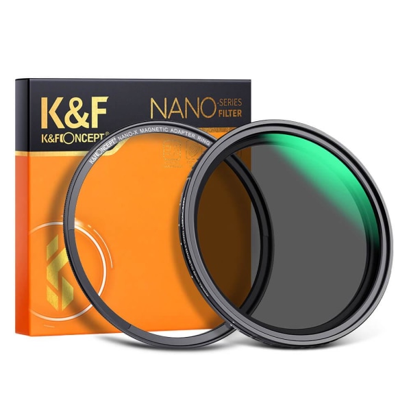 K&F Concept Magnetisk variabelt ND-filter ND2-ND32 1-5 stopp 77mm