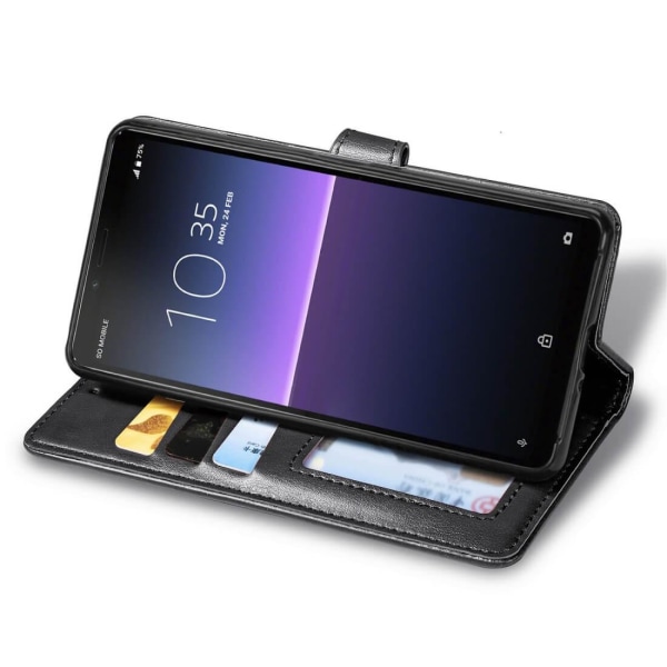 Plånboksfodral för Sony Xperia 10 II Svart Svart