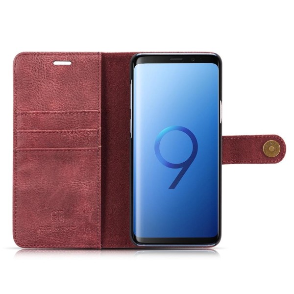 Plånboksfodral med magnetskal för Galaxy S9 Plus Röd - DG.MING Röd