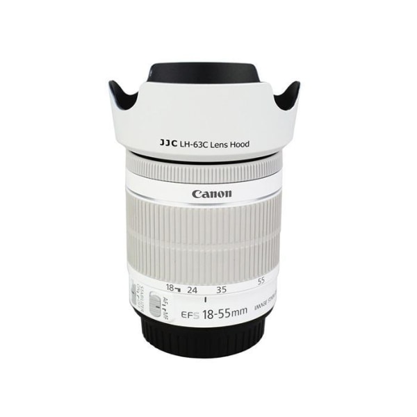 JJC Motljusskydd för Canon EF-S 18-55mm f/3.5-5.6 IS STM motsvar Vit