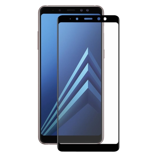 Skärmskydd med Svart ram för Samsung Galaxy A8 (2018) av härdat