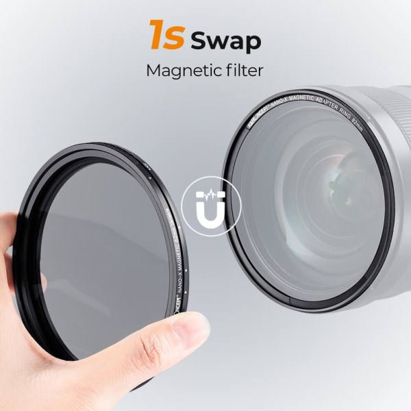 K&F Concept Magnetisk variabelt ND-filter ND2-ND32 1-5 stopp 77mm