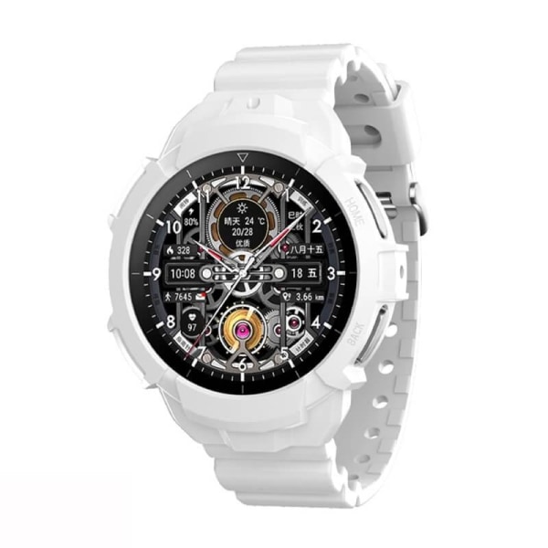Armband & klockskydd för Galaxy Watch 5 Pro 45mm av silikon Vit Vit