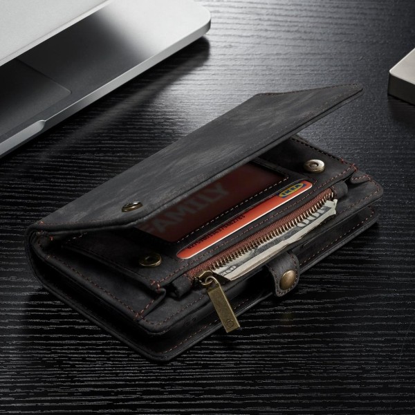 CaseMe Plånboksfodral med magnetskal för iPhone XS Max Grå