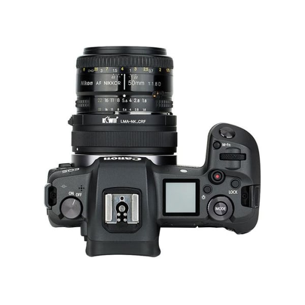 Kiwifotos Objektivadapter till Nikon F för Canon R kamerahus