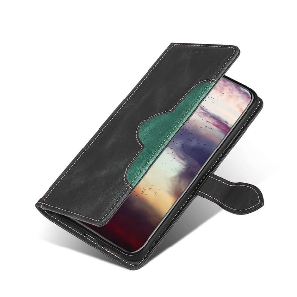 Plånboksfodral för Xiaomi Redmi Note 10 Pro 5G Svart & Grön Svart, grön