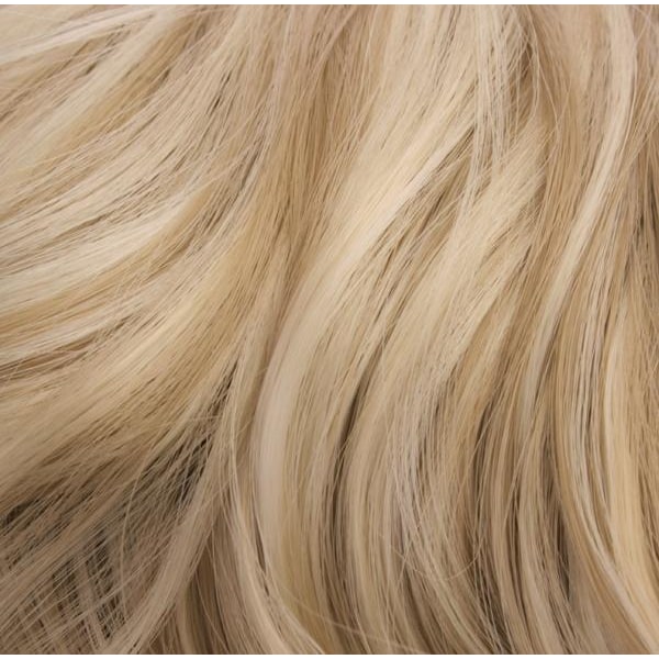 #16H613 Slingat blond - Wrap-on hästsvans lockig syntetiskt lösh Slingat Blont