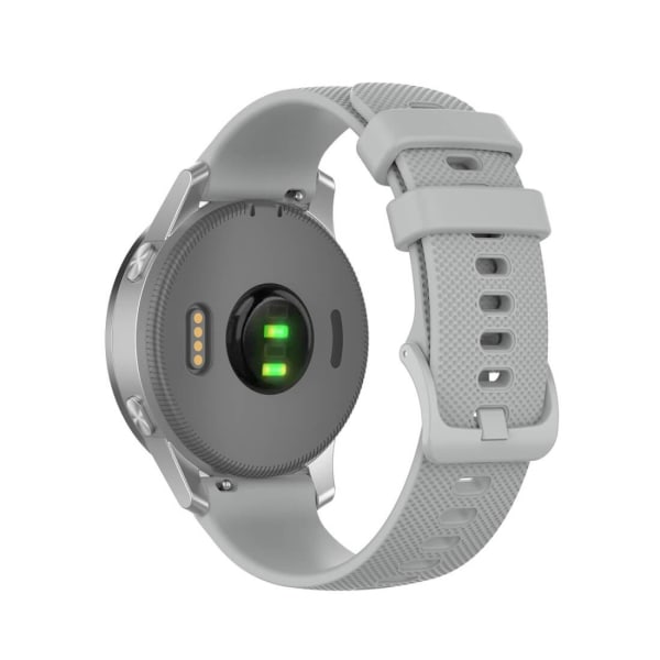 Silikonarmband Grå för 18mm Watch Garmin Vivoactive 4S Grå