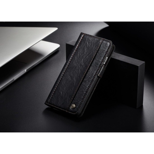 CaseMe Plånboksfodral med yttre fack  för iPhone 6/6S Svart Svart