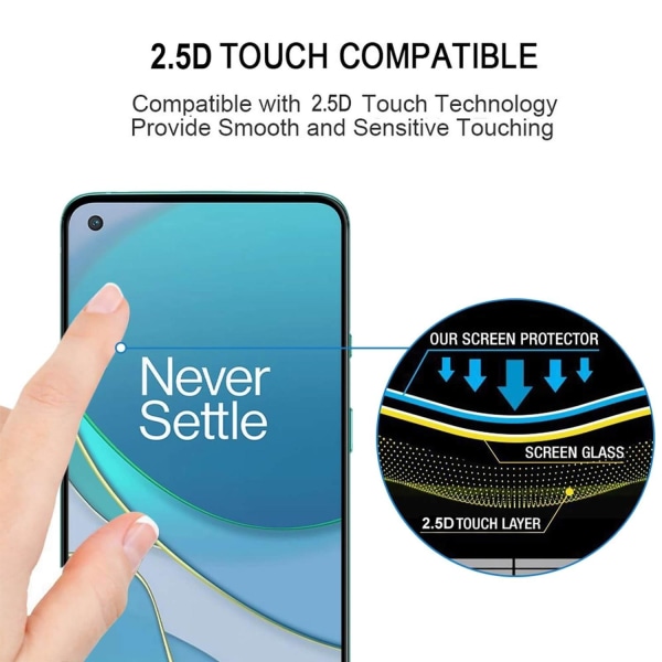 2.5D Skärmskydd 9H för OnePlus 8T/8T plus