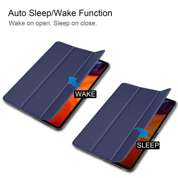 Flipfodral för iPad Pro 12.9-tum (2021) Sleep/ Wake-up funktion Blå