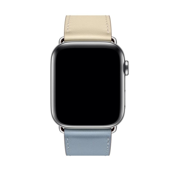 Armband för Apple Watch 42/44/45mm konstläder Tvåfärgad