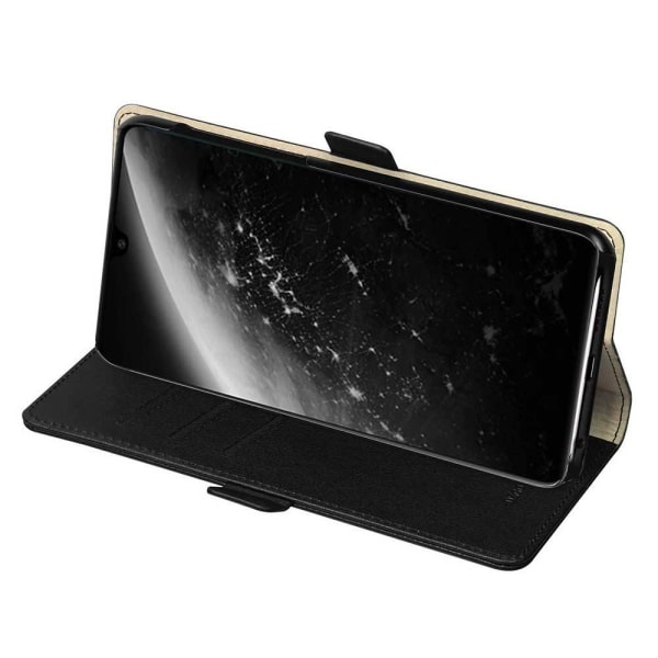 Plånboksfodral för Galaxy A40 med kortplats PU-läder - DZGOGO Svart