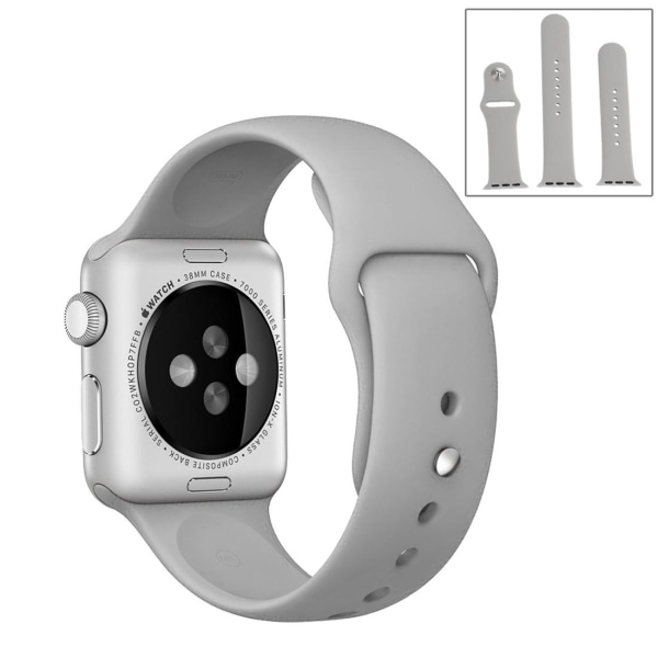 Armband för Apple Watch 38/40/41mm silikon Grå
