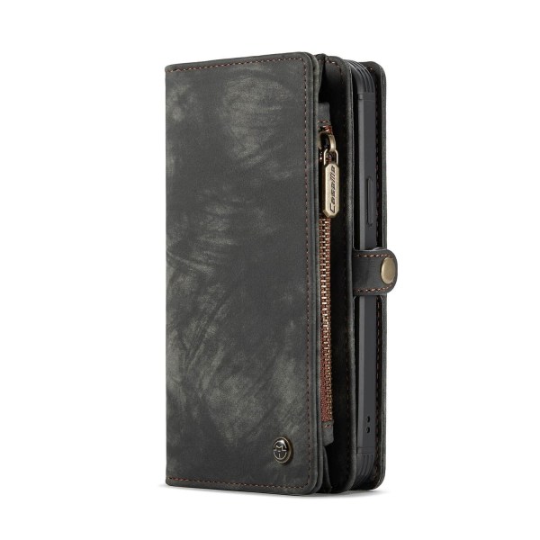 CaseMe Plånboksfodral med magnetskal för iPhone 12/12 Pro Svart Svart