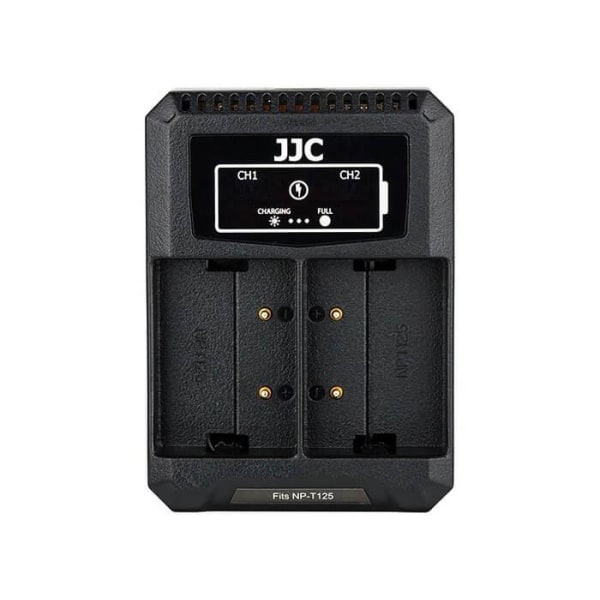 JJC USB-driven dubbel batteriladdare för Fujifilm NP-T125