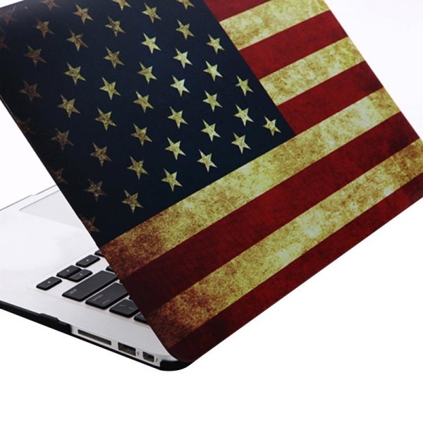 Skal för Macbook Air 11.6-tum - (A1370/A1465) - USA:s flagga Blå, Vit &amp; Röd
