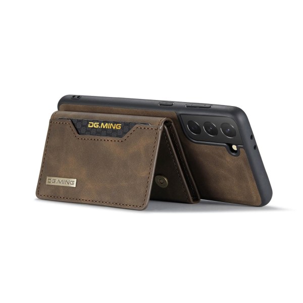 DG.MING 2 i 1 Vikbar plånbok & magnetiskt skal för Samsung Galax Kaffe Kaffe
