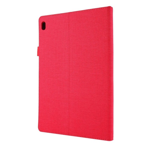 Fodral för Lenovo Tab E10 10.1 Röd textil Röd