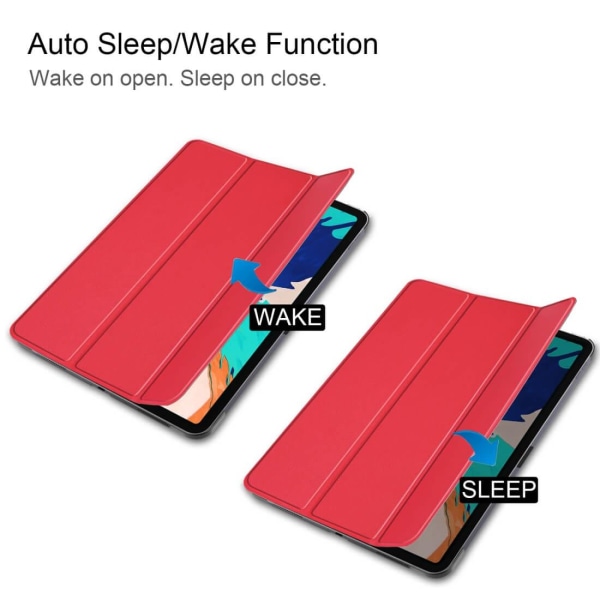 Flipfodral för iPad Pro 12.9-tum (2020) Sleep/ Wake-up funktion Röd