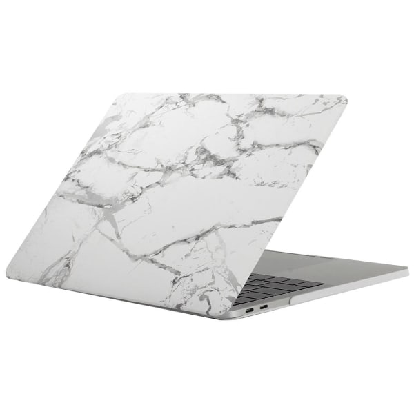 Skal för New Macbook Pro 13.3-tum - Marmor vit grå (A1706/A1708) Vit &amp; Grå