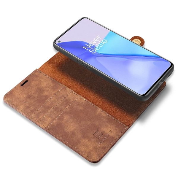 Plånboksfodral med magnetskal för OnePlus 9 Brun - DG.MING Brun
