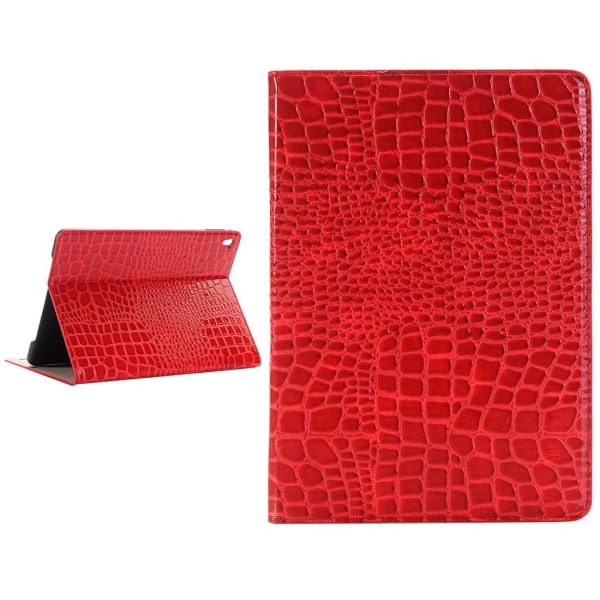 Fodral Röd för iPad Pro 9.7-tum - Krokodilmönster Röd